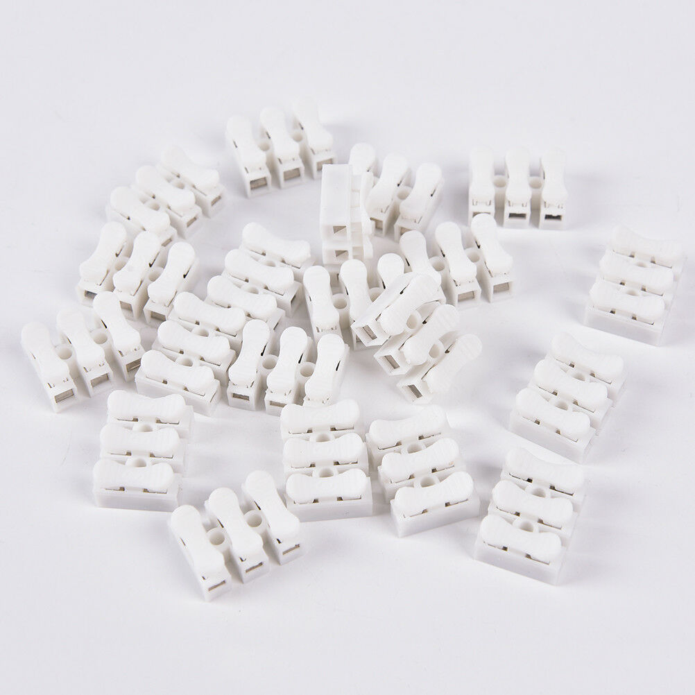 20X Self Locking 3Pin Cable Connectors Quick Splice Lock Wire Terminals xJSJCA