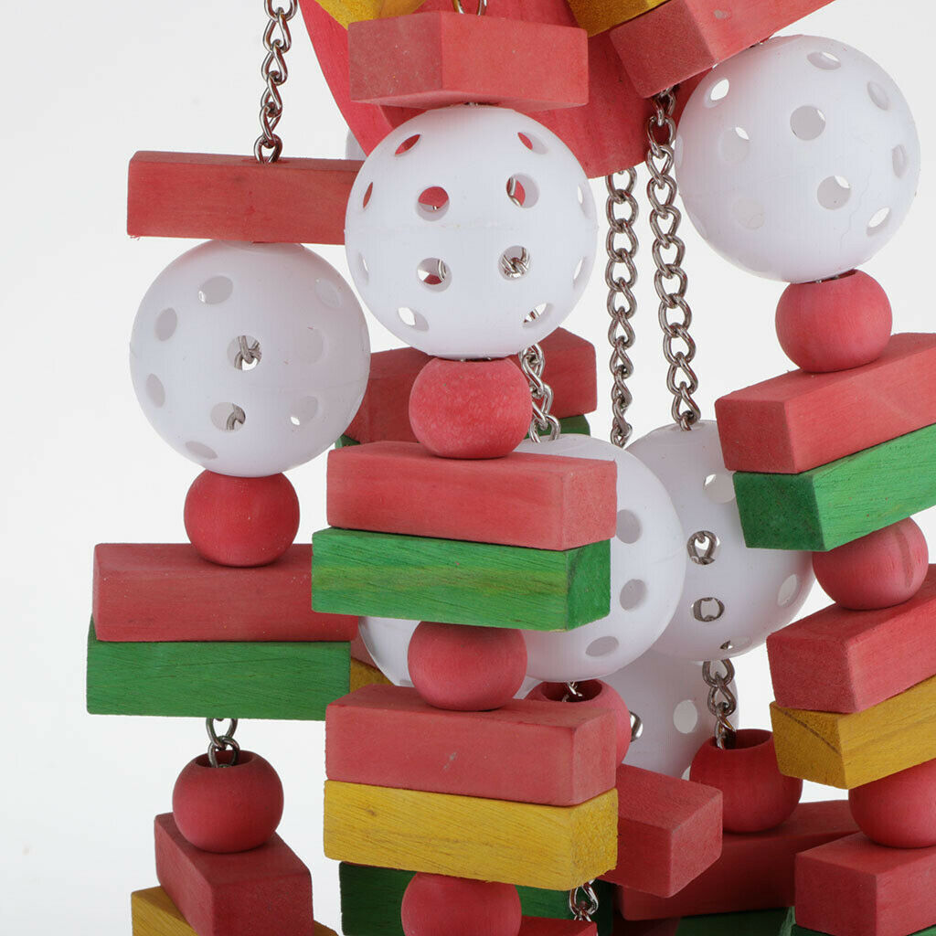 Birds Chew Parrot Birds Swing Blocks Toys For Small Medium Large Birds