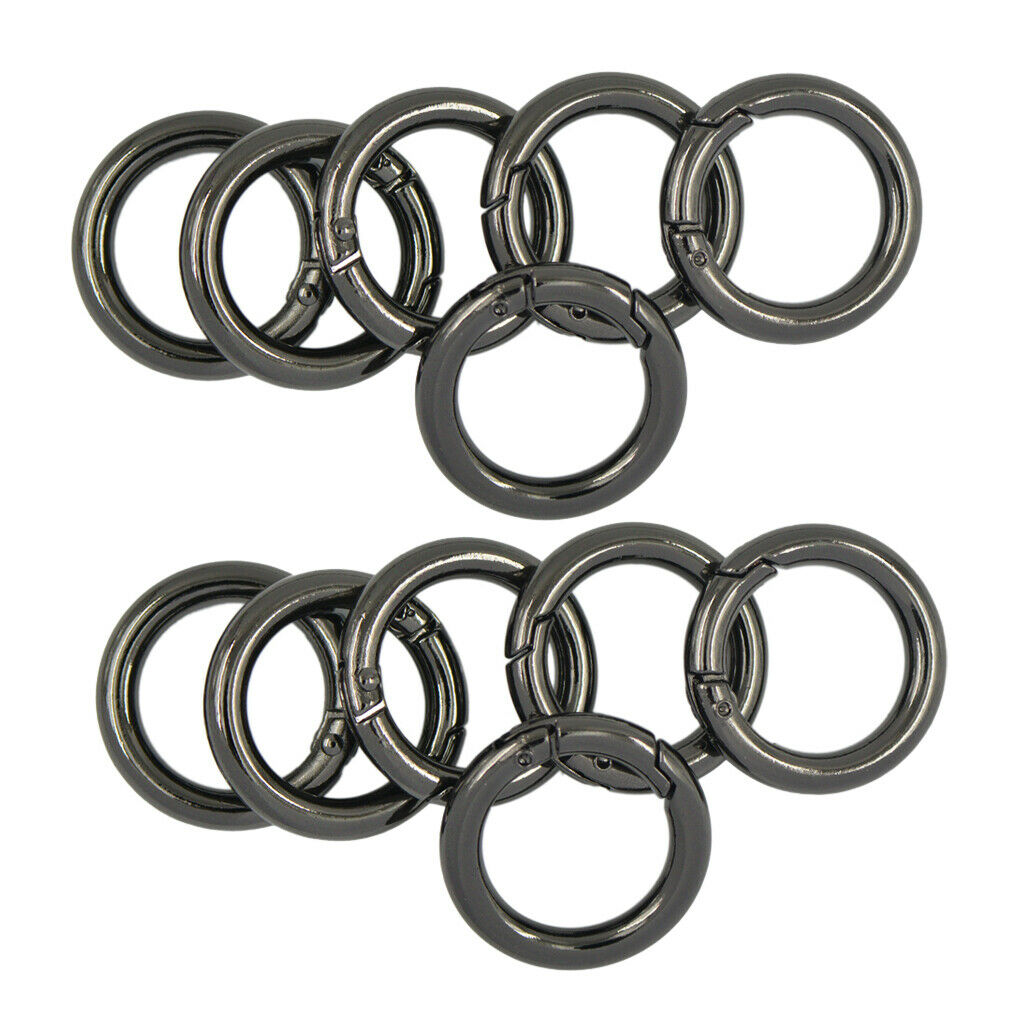 12pcs  25mm Round Circle Carabiner Snap