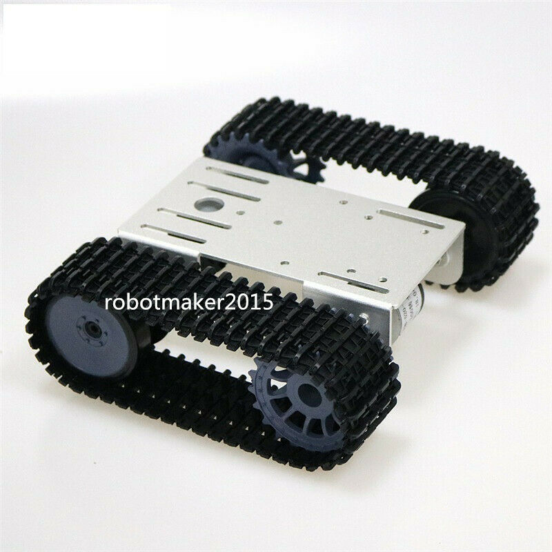 Aluminum Alloy Tracked Vehicle Off-road Robot Tank Chassis Platform for Arduino