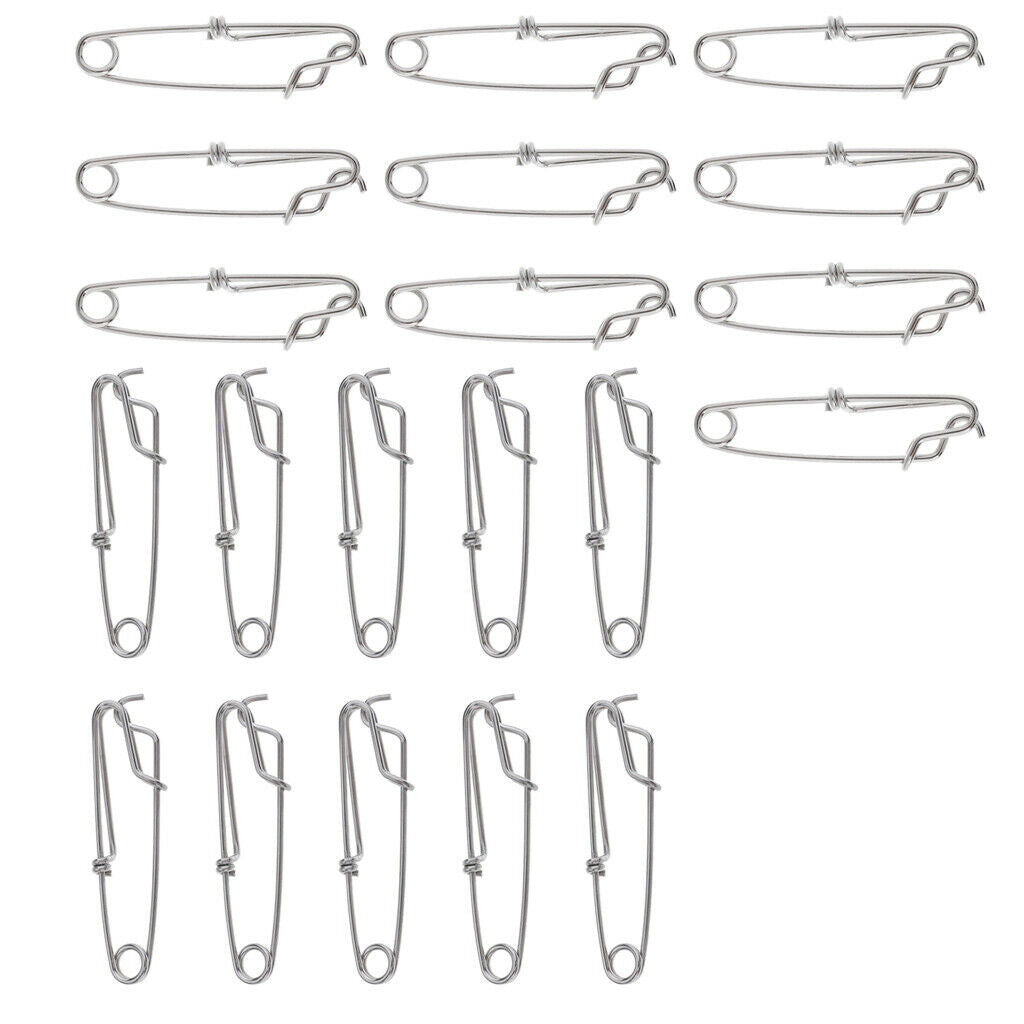 20 Pcs Fishing Clip Snap Long Line Stainless Fishing Connector Sea Fishing