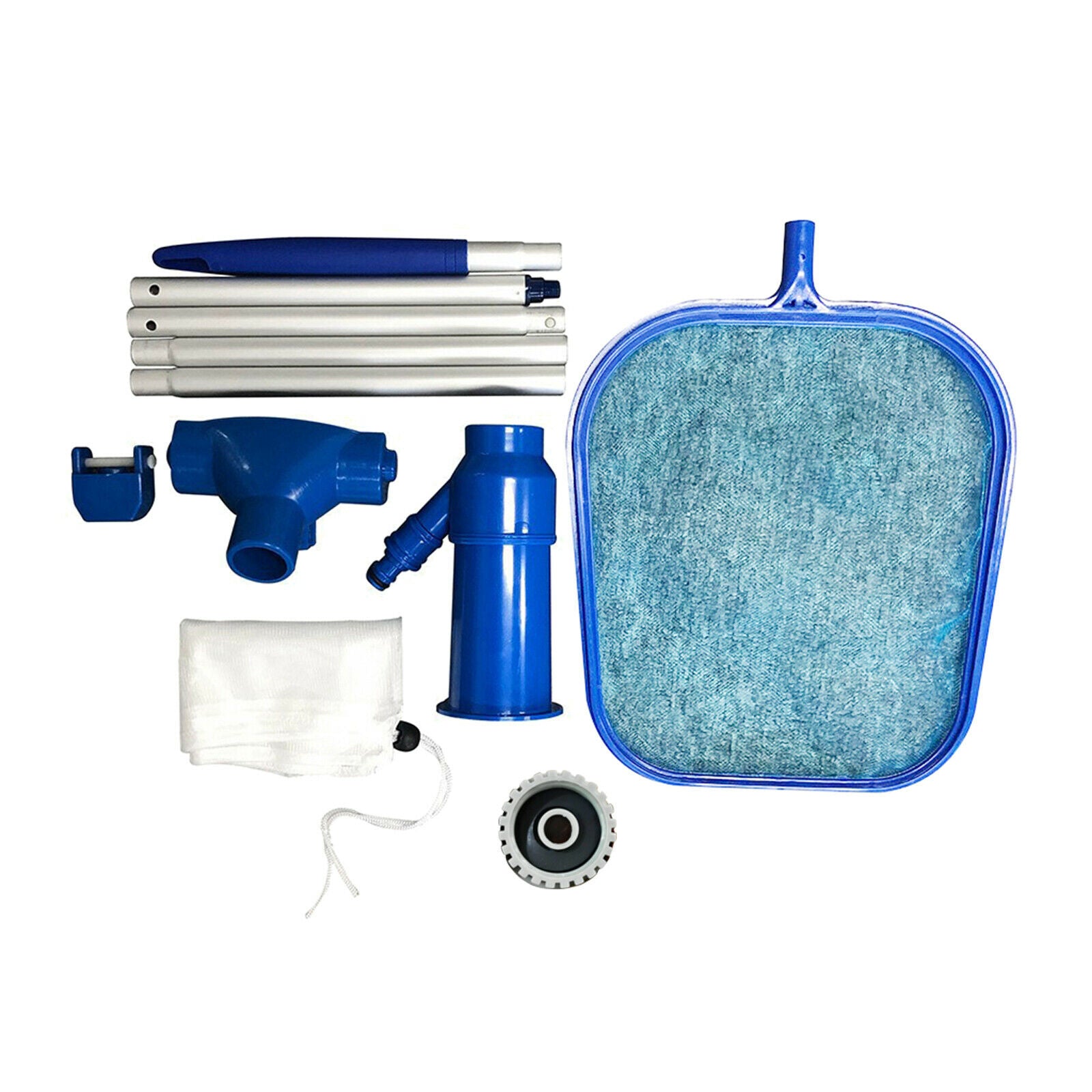 US Portable Swimming Pool Jet Vacuum Head Cleaning Tool Set Cleaner Net