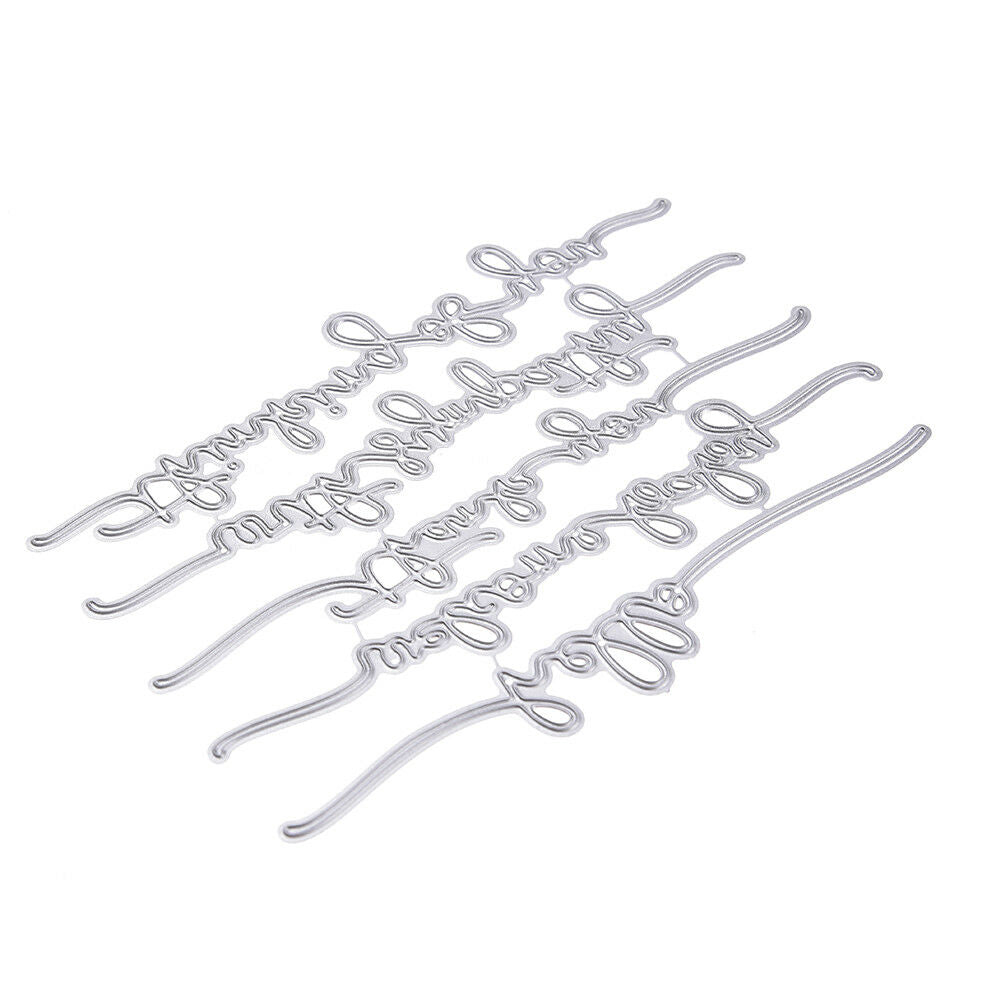 Creative Word Cutting Dies Stencil DIY Scrapbooking Album Paper Card