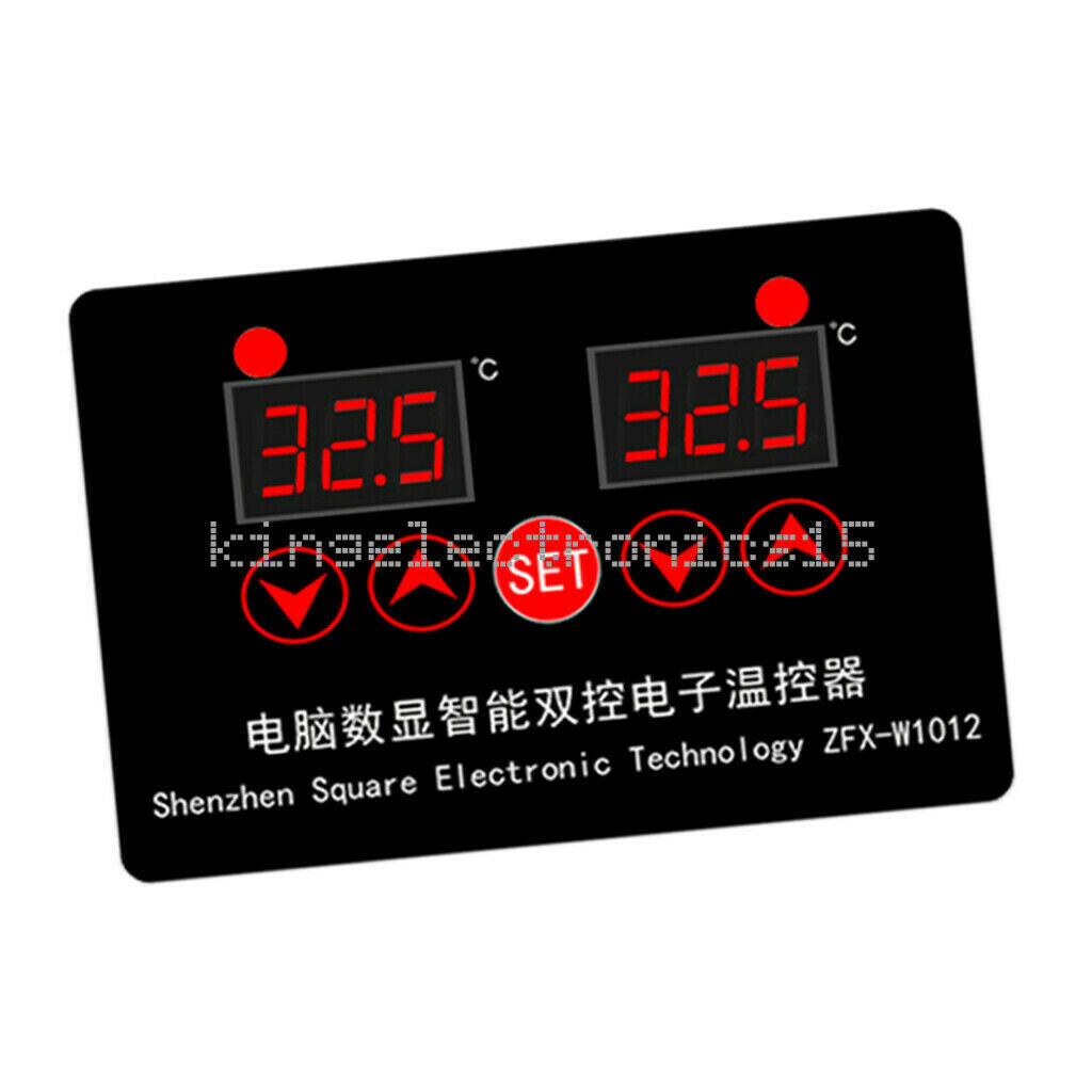 DC 12V  NTC 10K Dual Digital Thermostat Temperature Controller Sensor Module
