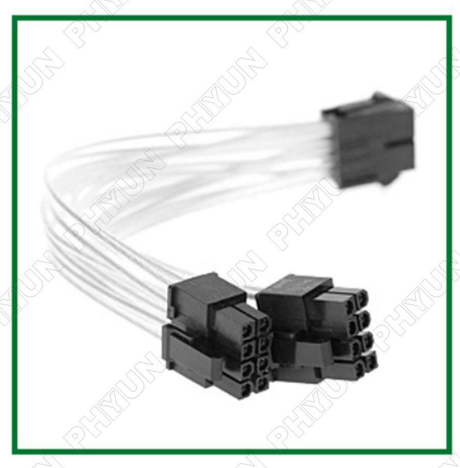 5Pcs PCIE 8 pin Female to Dual PCI-E 6+2 pin Male GPU Power Cable Splitter 20CM
