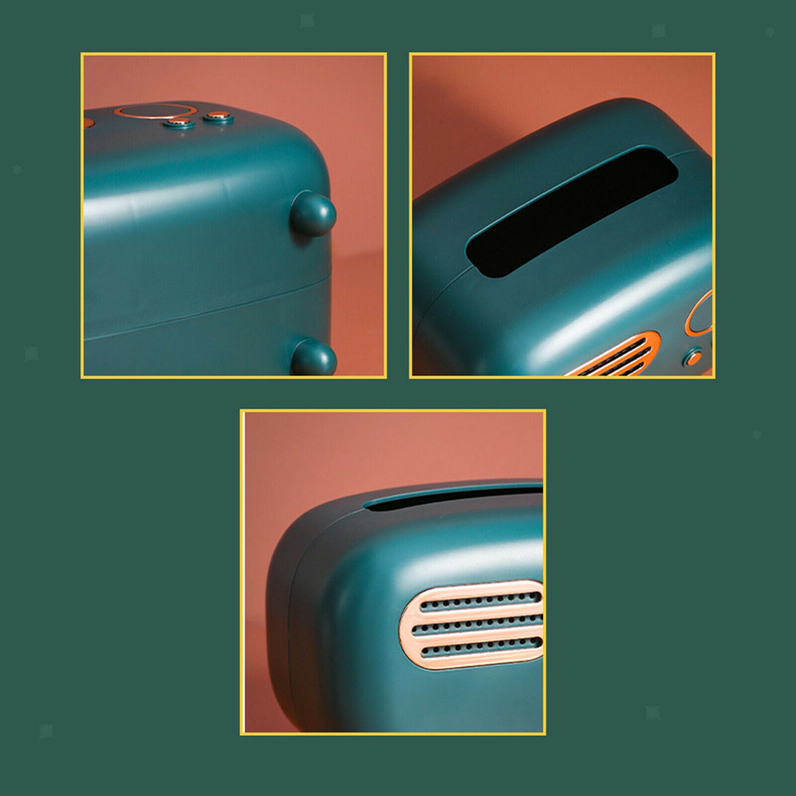 Tissue Box Bathroom Tissues Holder Case Restaurant Napkin Dispenser Greens