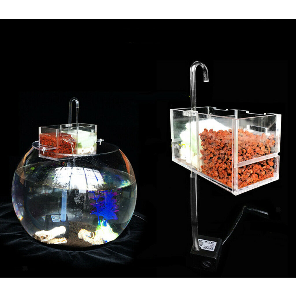 Mutifunctional Aquarium Fish Tank External Filter Box without Water Pump M