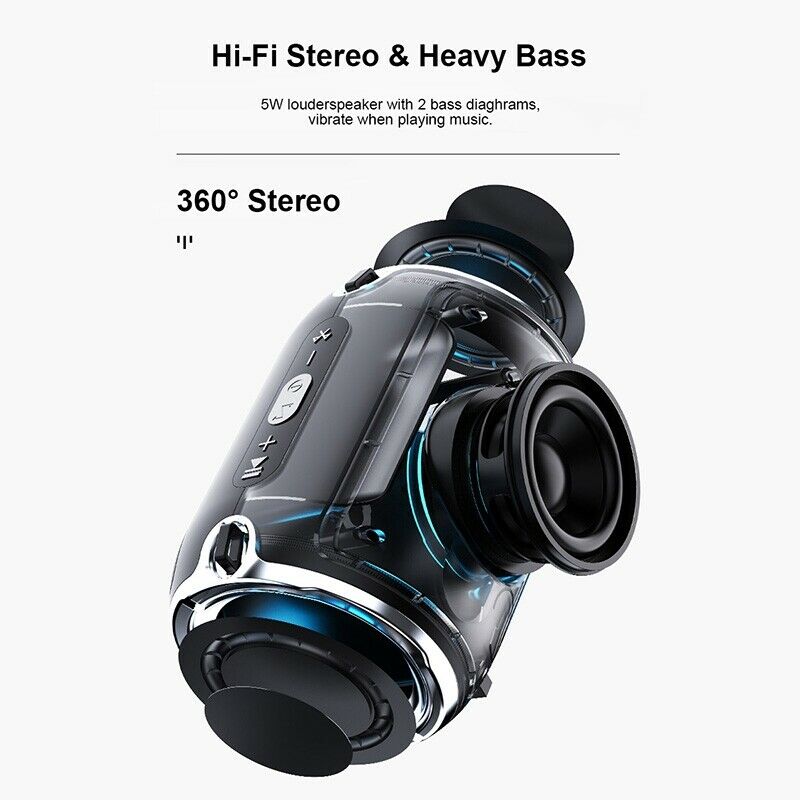 S518 Bluetooth Speaker Portable Column Super Bass Stereo for Computer PC SpeakE2