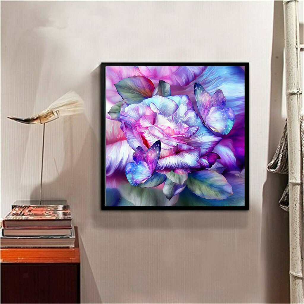 Art Flower 5D Diamond Painting Round Drill DIY Embroidery Craft Home Decor