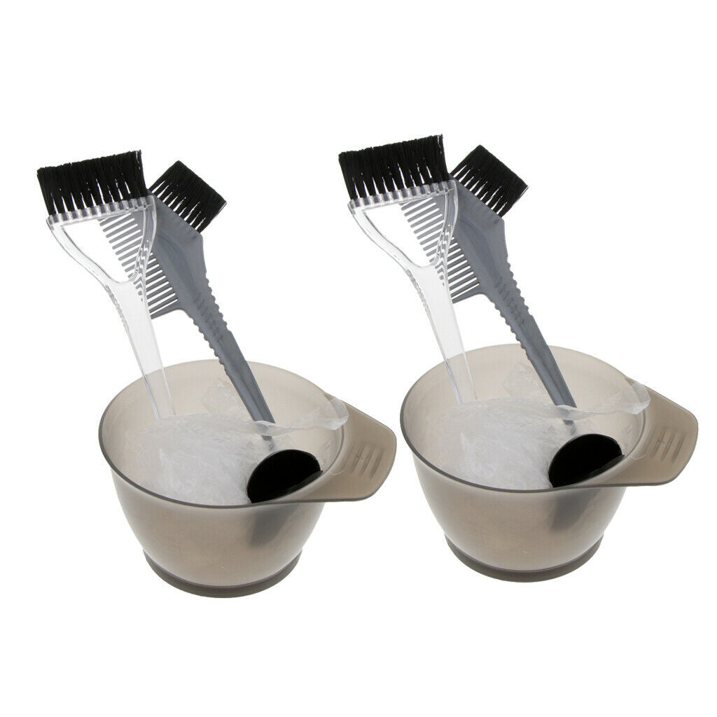 2 Pcs. Premium Coloring Bowl with Coloring Brush for Hairdressing Salon,