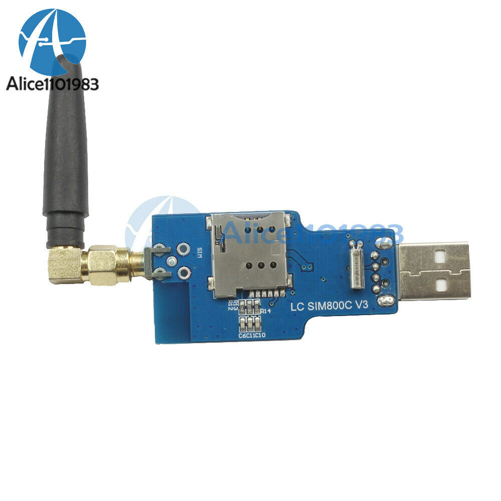 USB to GSM Serial Port GPRS SIM800C Module With Bluetooth Computer Control Call