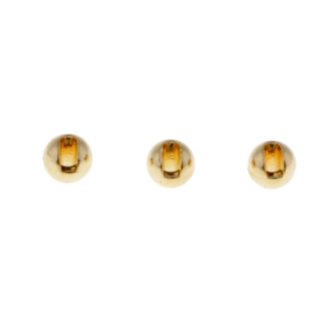 50 lot Slotted Tungsten Beads Anti-rust Fly Tying Materials Nymph Head Jig
