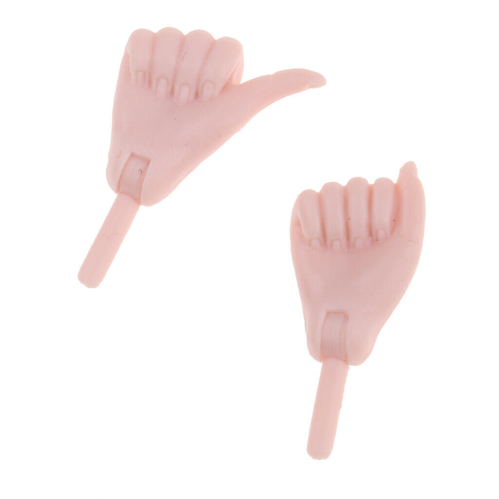 4 Pairs Movable Joints Hands for 1/6 Female Action Figures BJD DOD AS DZ Dollfie