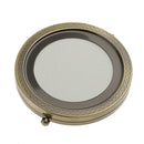 1pc Travel Premium Folding Pocket Compact Makeup Mirror Two-Sided Coppery