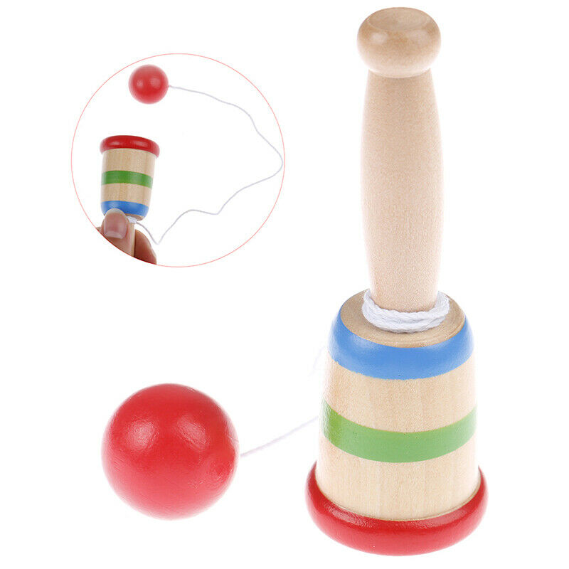 Kids Anti Stress Simple Wooden Cup Ball Toys for Children Outdoor Funny G.l8