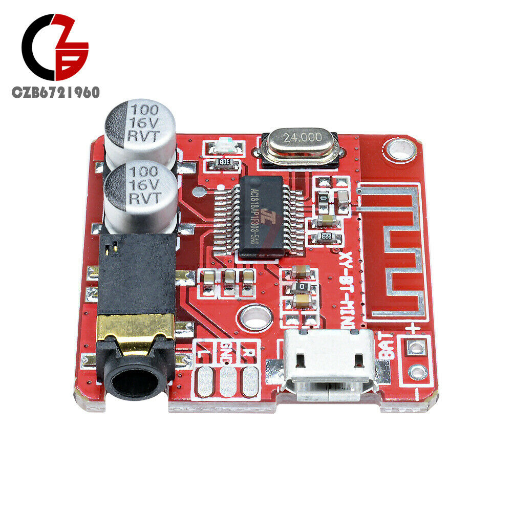 2x Mini Bluetooth 4.1 Audio Receiver MP3 Decoder Lossless Amplifier Module3.7-5V