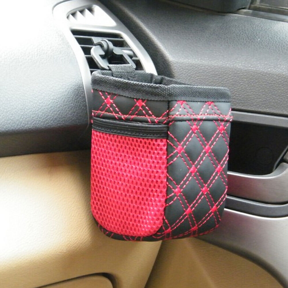 Red Travel Auto Car Air Storage Box Mobile Phone Pocket Bag Organizer Ho.l8