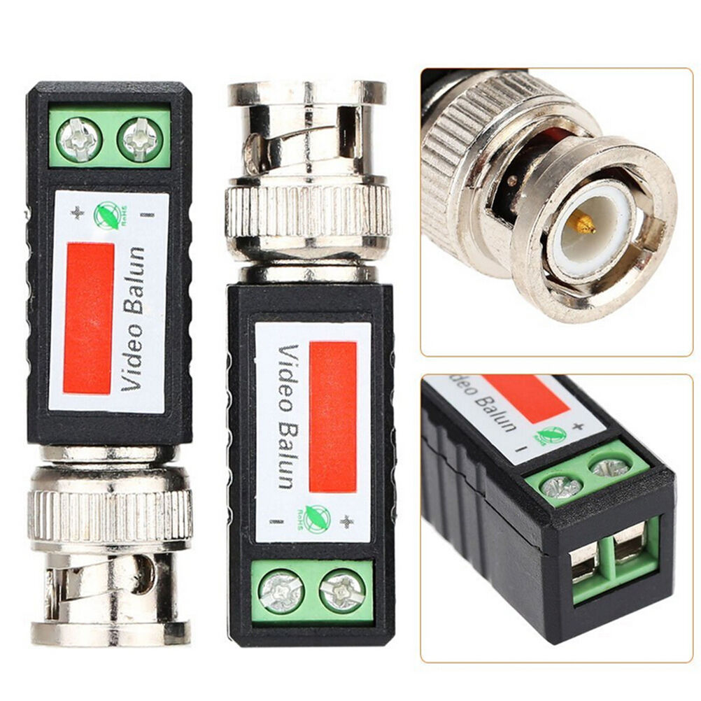 1x Coax CAT5 CCTV Camera Passive BNC Video Balun to UTP Connector Transcei.l8
