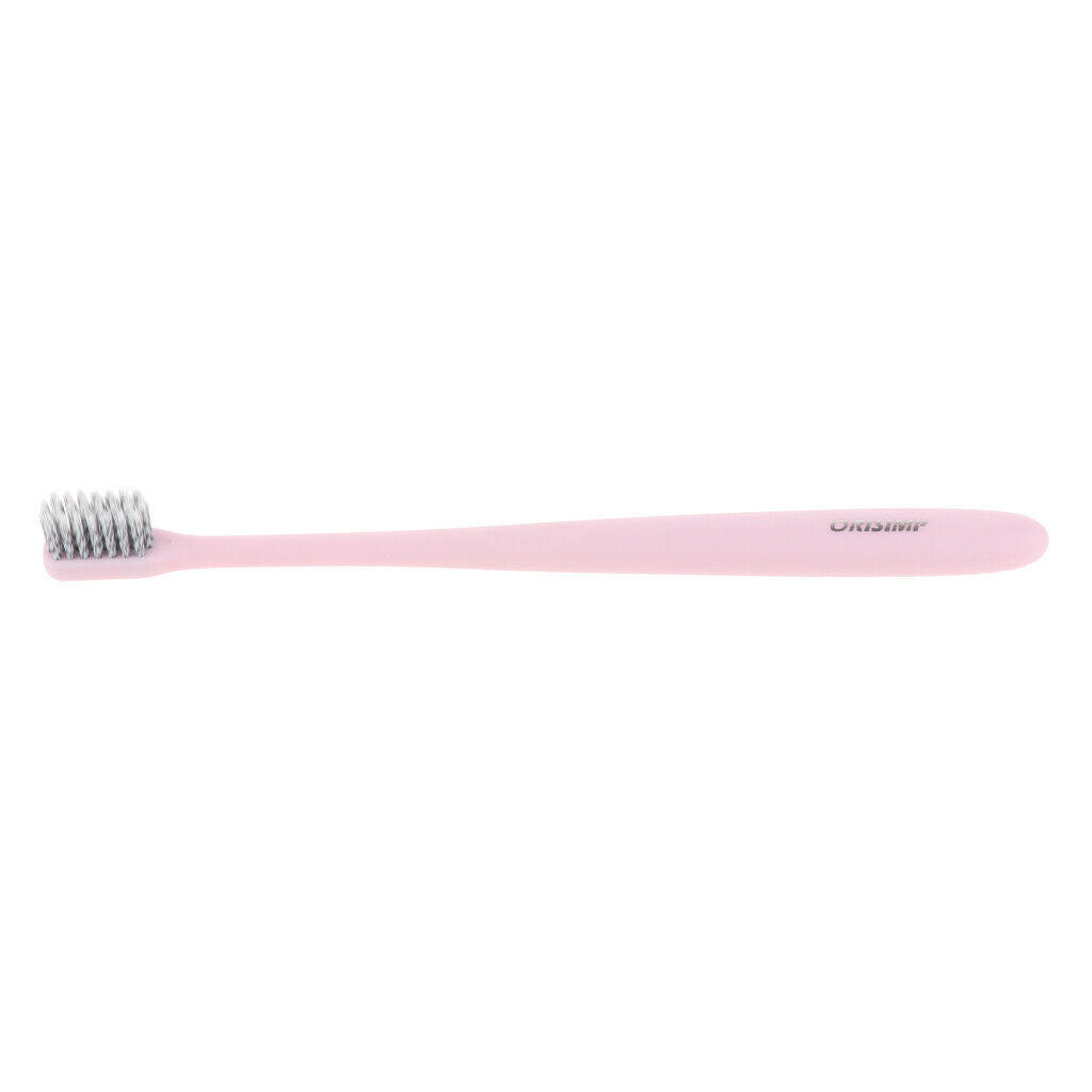Adults Bamboo Charcoal Fiber Toothbrush Soft Bristle Tooth Brush Pink
