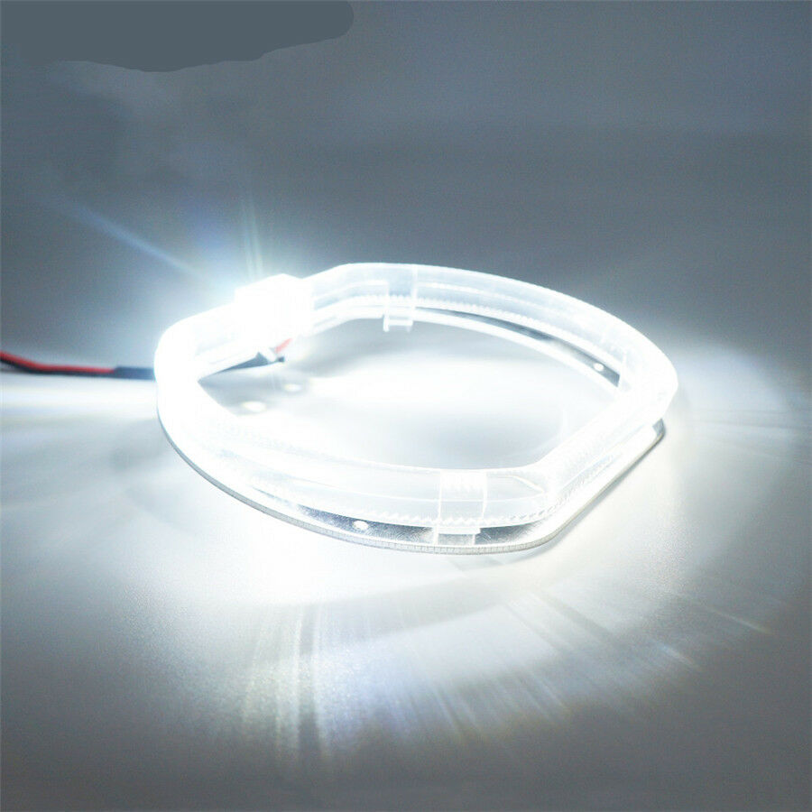 2Pcs 2.5" Square LED Day Running Angel Eyes White DRL LED Angel Eyes Halo Lights