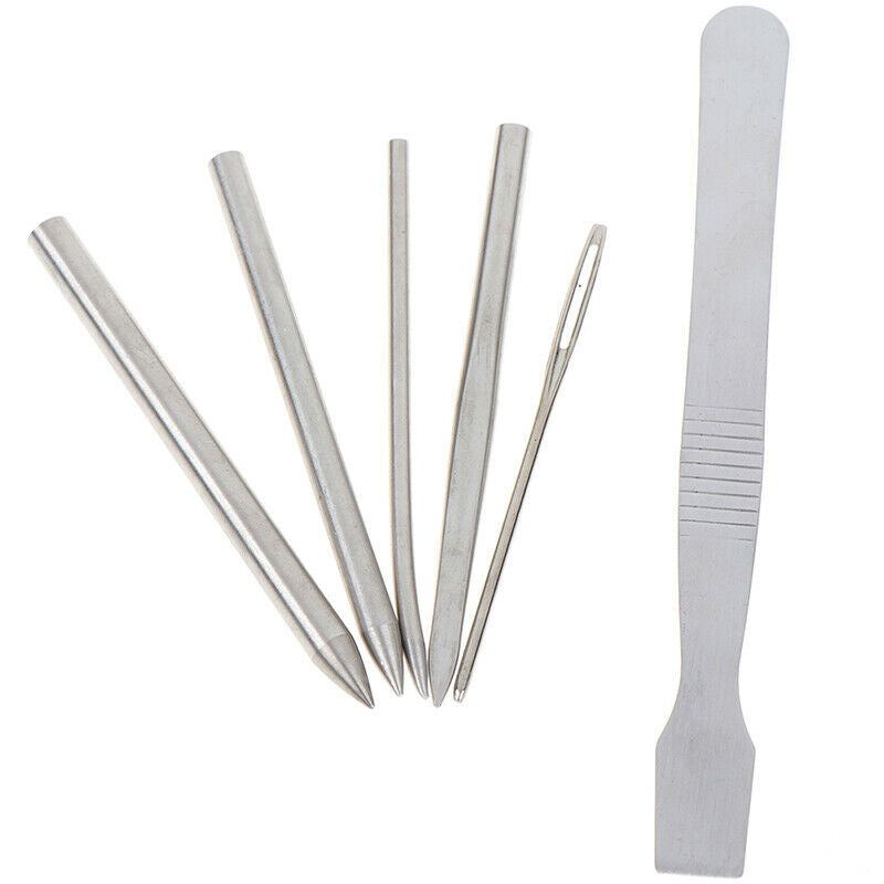 6Pack Paracord Bracelet Stainless Steel Fid Lacing Stitching Needles Tool.l8