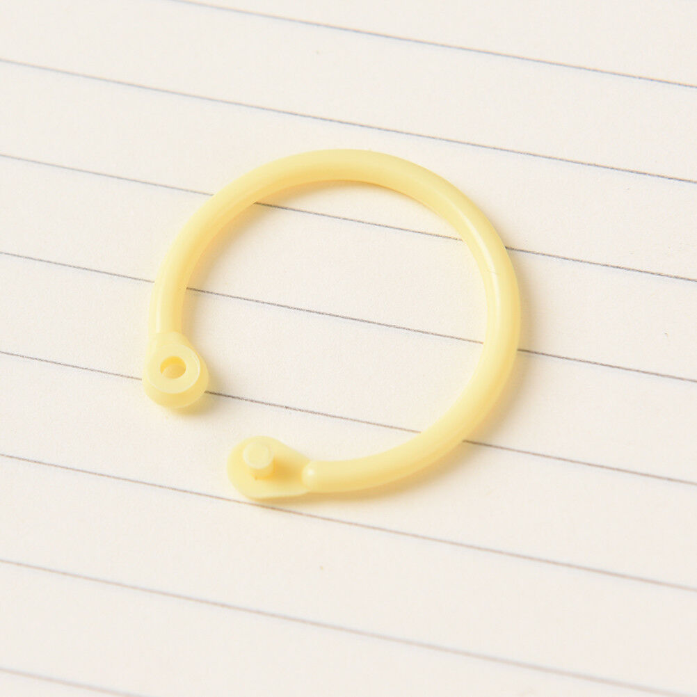 12Pcs Plastic Ring Binder for Spiral Notebook Diary Loose Leaf Book Binding  ADD