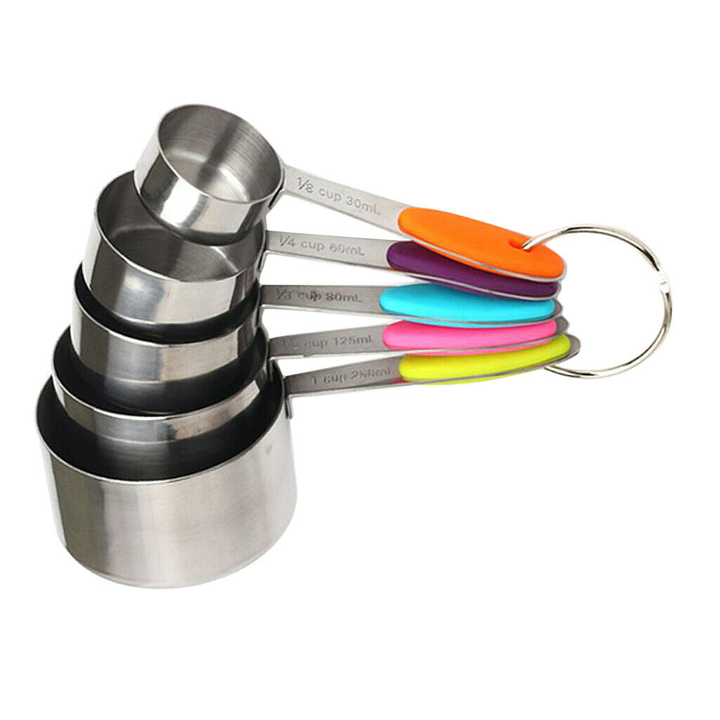 10Pcs Stainless Steel Measuring Cup Spoons Kitchen Baking Measuring Tool Kit