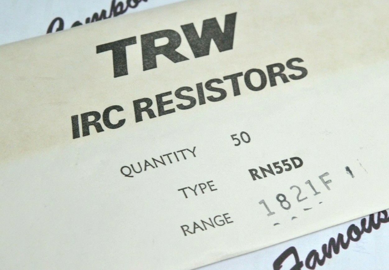 20pcs - TRW IRC RN55D 1.82K (1K82 1821F) 1% Resistor - NOS