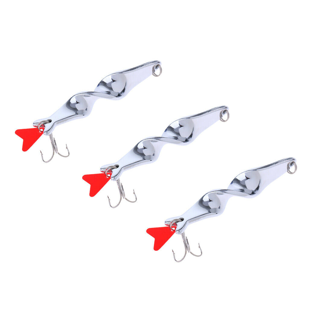3Pcs Fishing Baits Fish Sequins Lure Hook