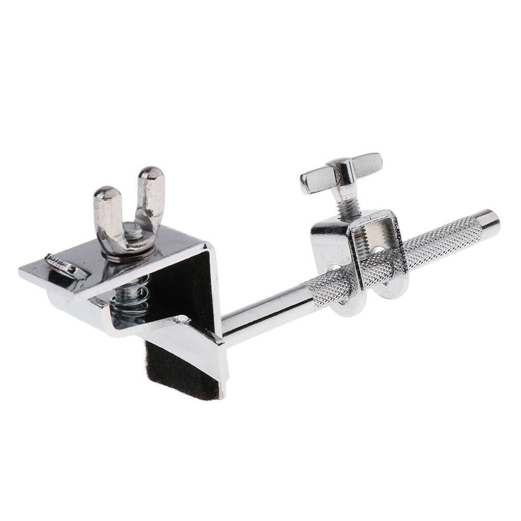 Adjustable DIY Metal Bass Drum Hoop Mounted Cowbell Holder Clamp