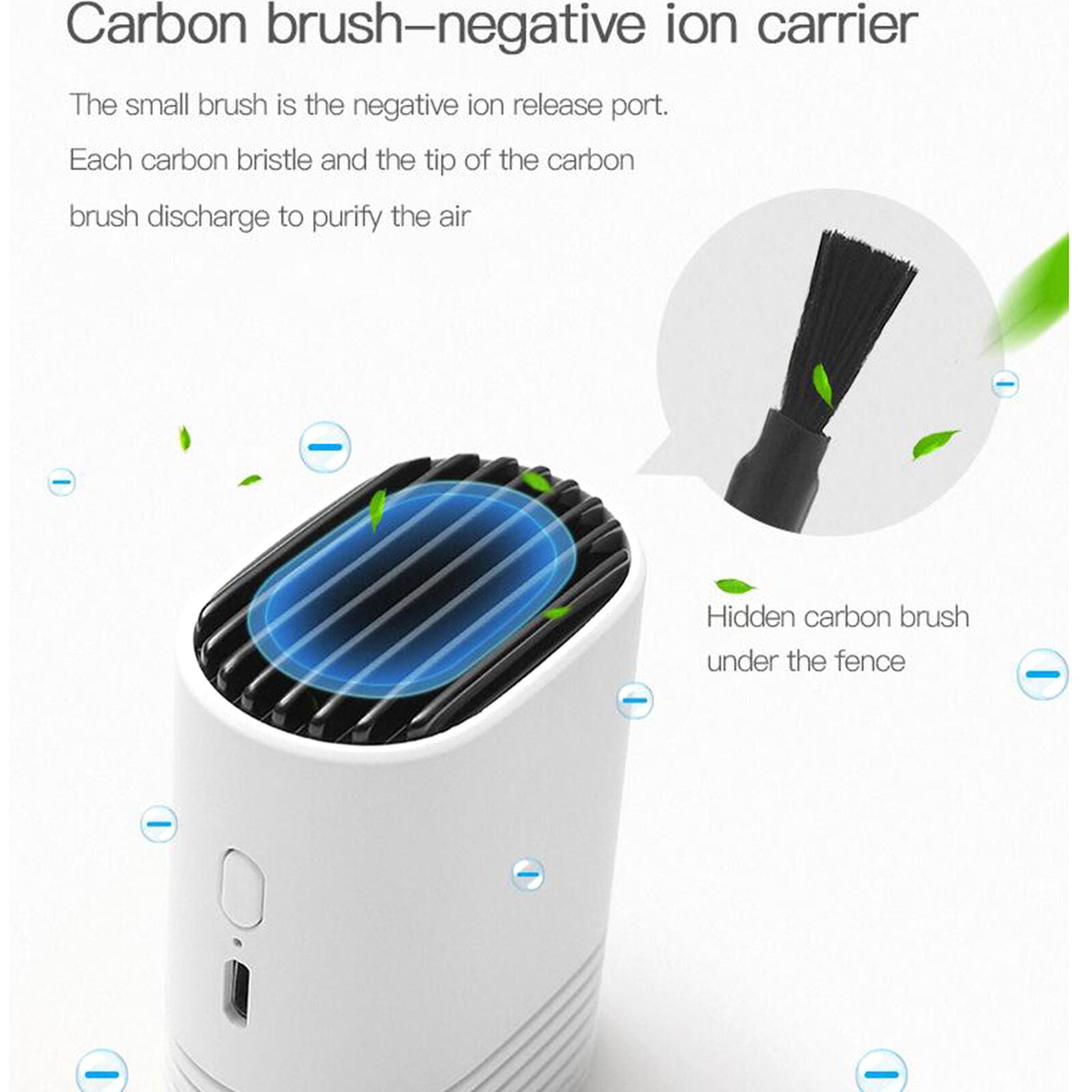 New Wearable Portable Personal Necklace Air Purifier Rechargeable Negative Ions
