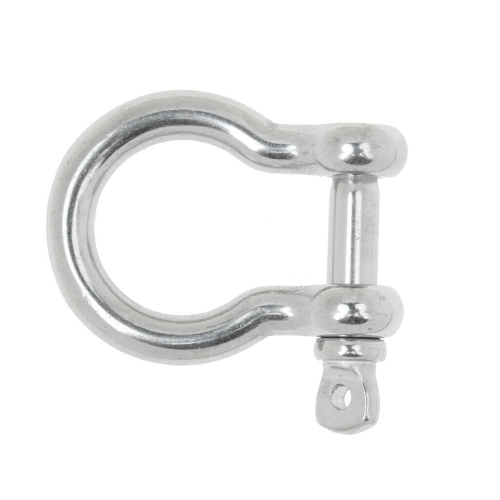 4 pcs Marine Hardware Bow Shackle Clevis Screw Pins Anchor 304 Stainless Steel