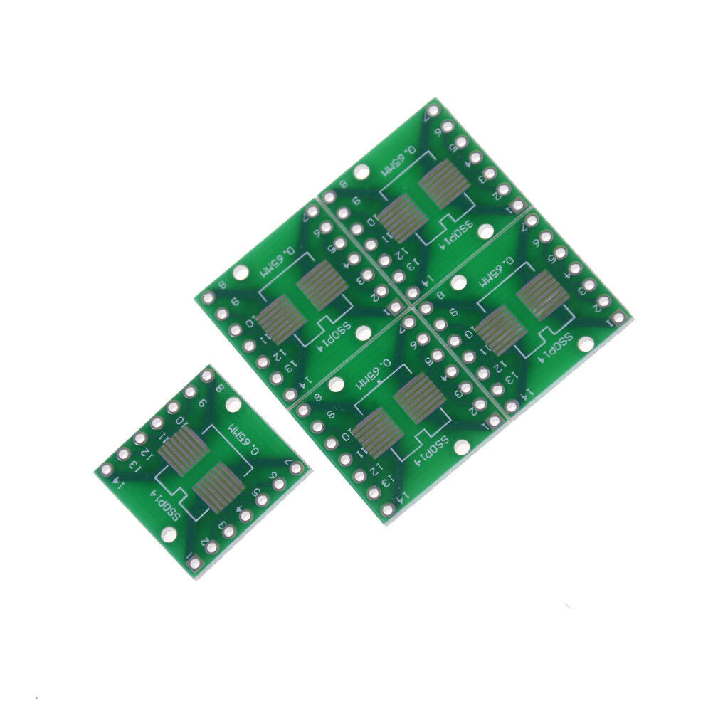 5Pcs SO/SOP/SOIC/SSOP/TSSOP/MSOP14 to DIP 14 Adapter PCB Board Converte.l8