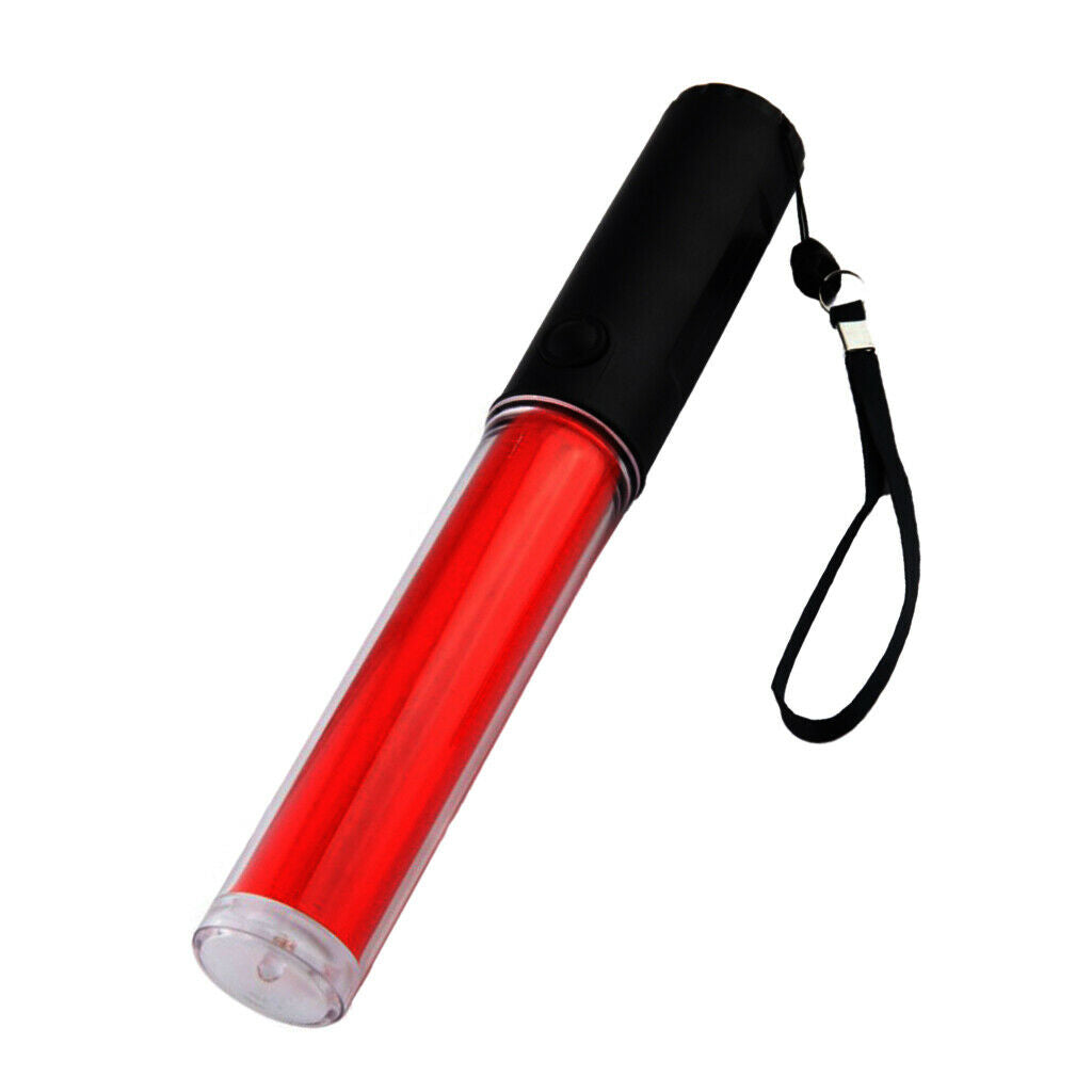 5pcs Red LED Traffic Safety Baton Light 10 inch