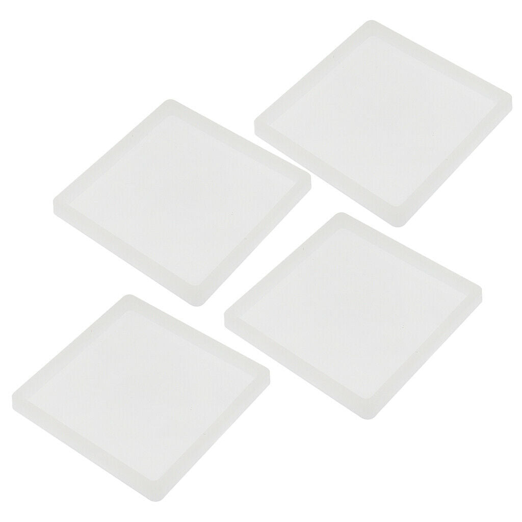 4 pieces square shape jewelry silicone mold ornament