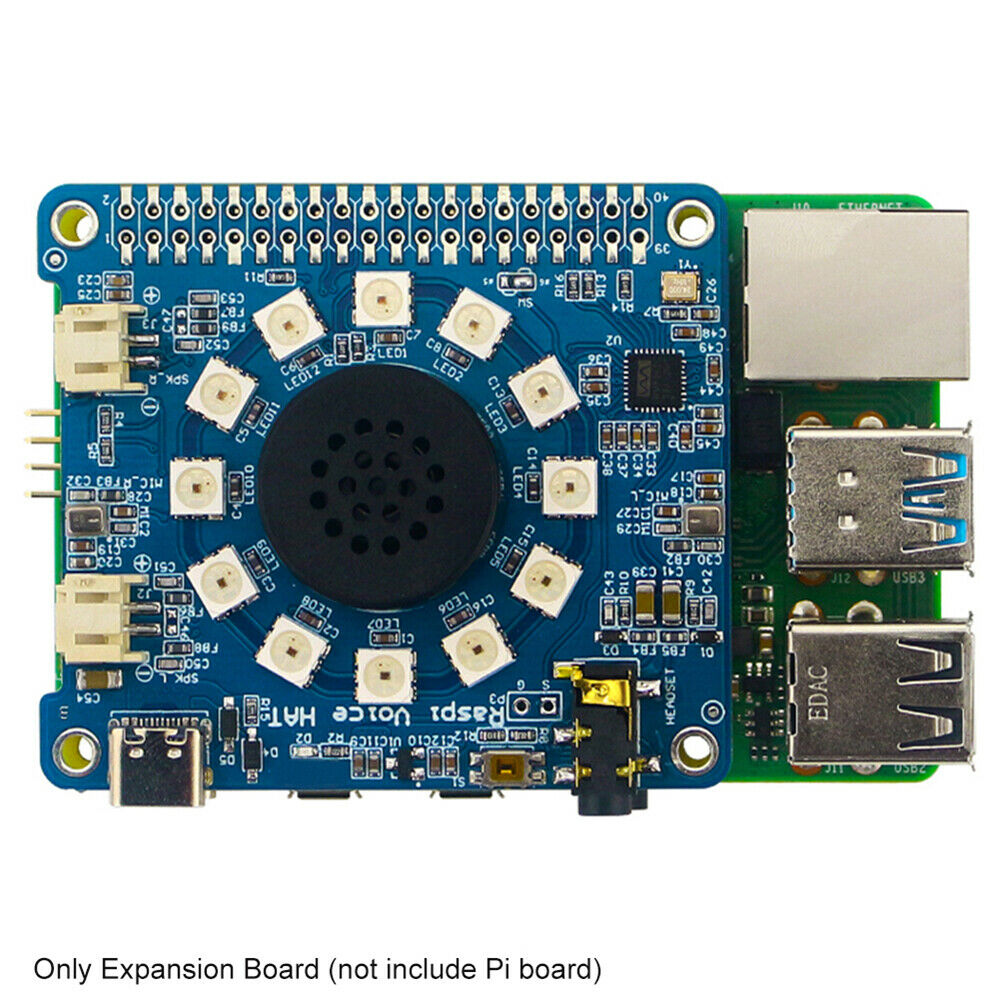 Type C With RGB LED 1W Expansion Board Recording Computer Module WM8960