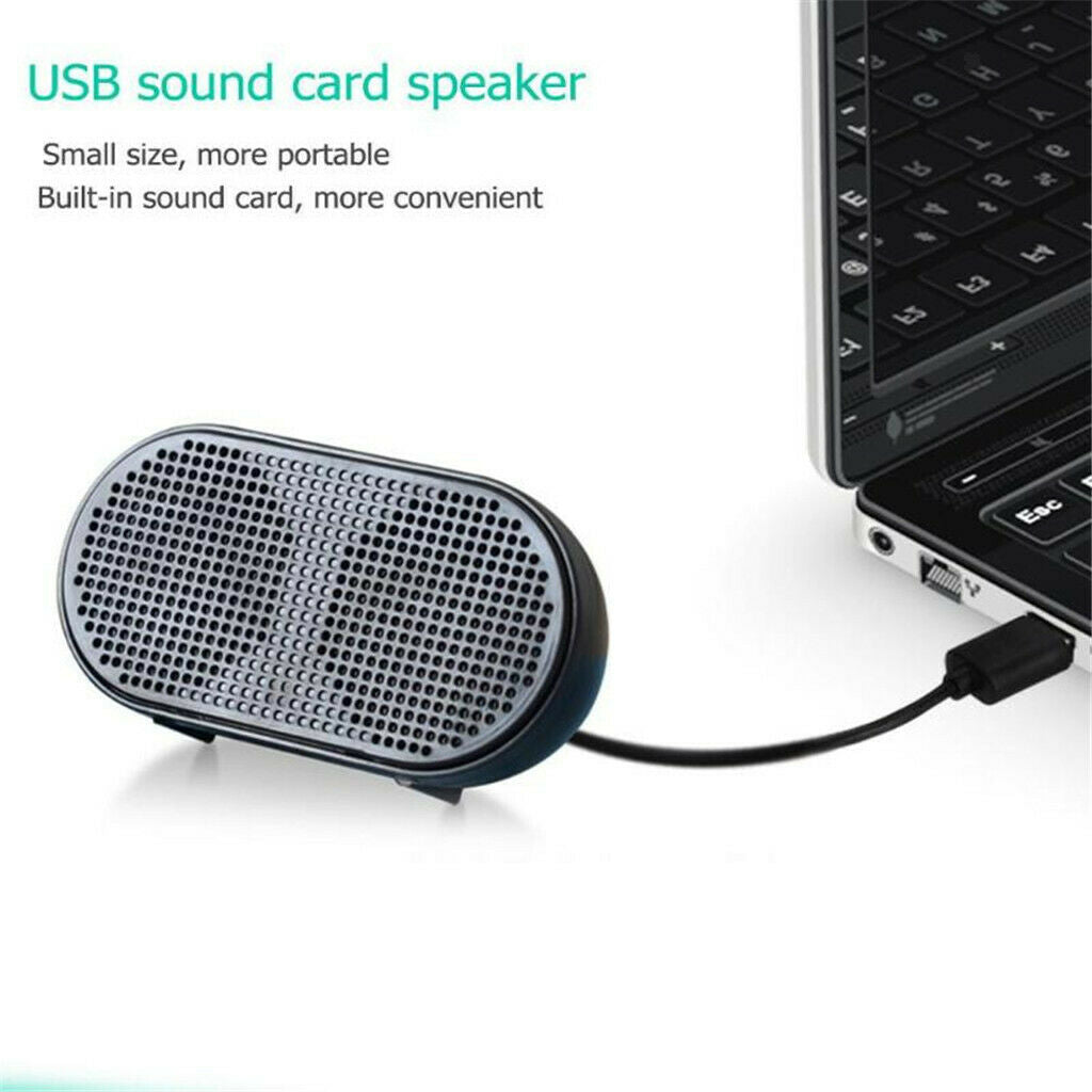 USB Mini Speaker Computer Speaker Powered Stereo Multimedia Speaker for Notebook