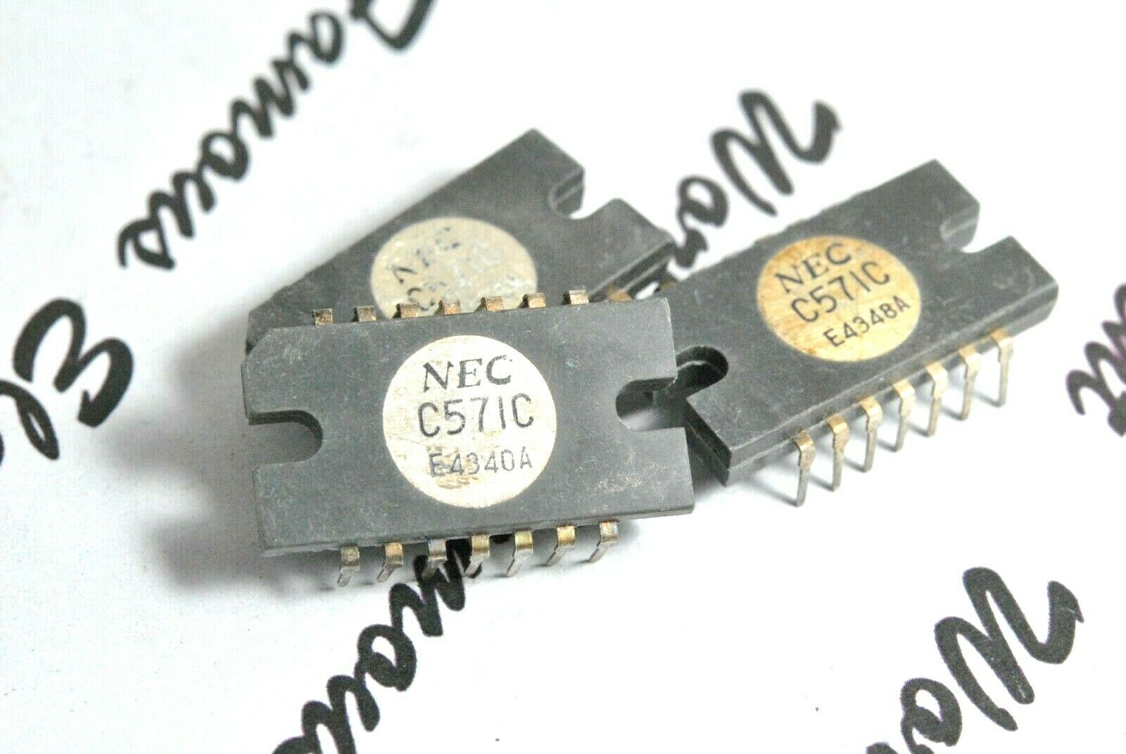 1PCS - NEC uPC571C / C571C DIP-14 Integrated Circuit / IC NOS