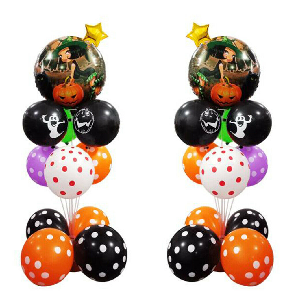 Halloween Latex Foil Balloon Party Decoration Photo Props Witch