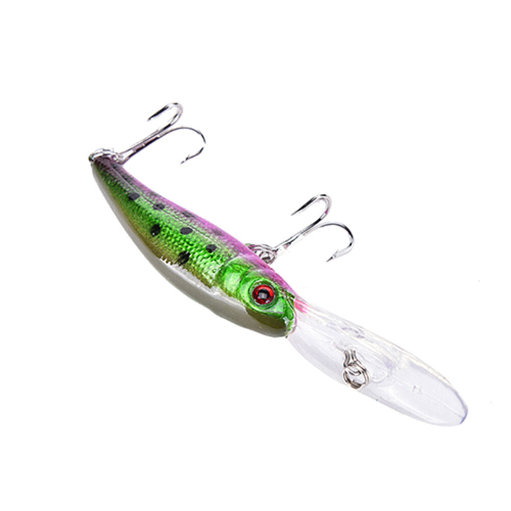 Bulk 7Pcs Floating Minnow Fishing Lures Deep Diving Murray Cod Barra Bream CRDD
