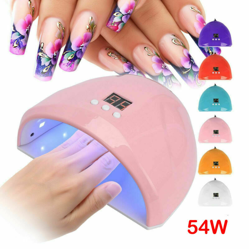 54w UV & LED Gel Curing Nail Lamp Salon Light Dryer Manicure Portable Profession