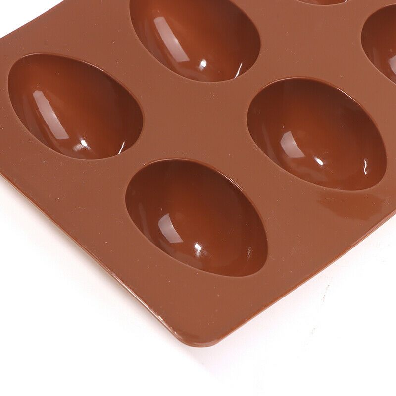 DIY 8 Eggs Shaped Easter Eggs Silicone Baking Mold Pastry Chocolate Puddi.l8