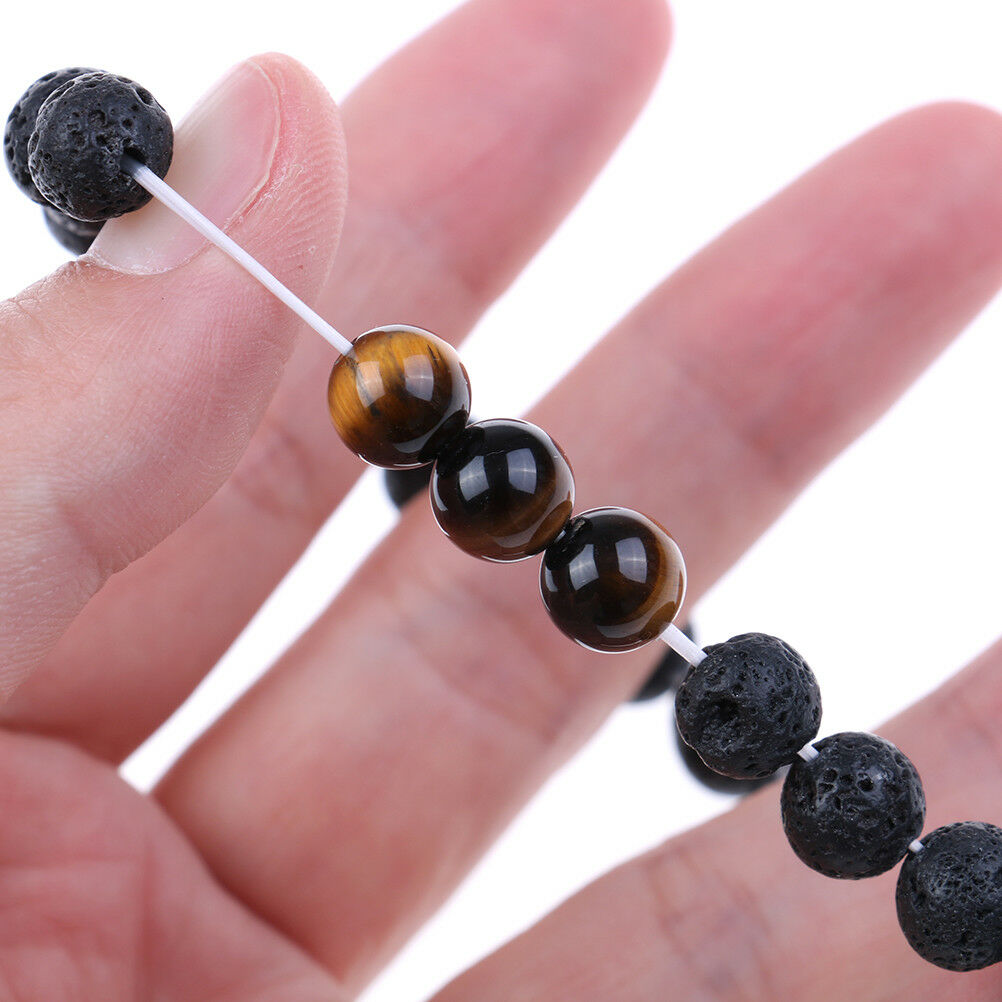 1Pc Essential Oils Diffuser Bead Bracelet Lava Rock Eye For Women M TH