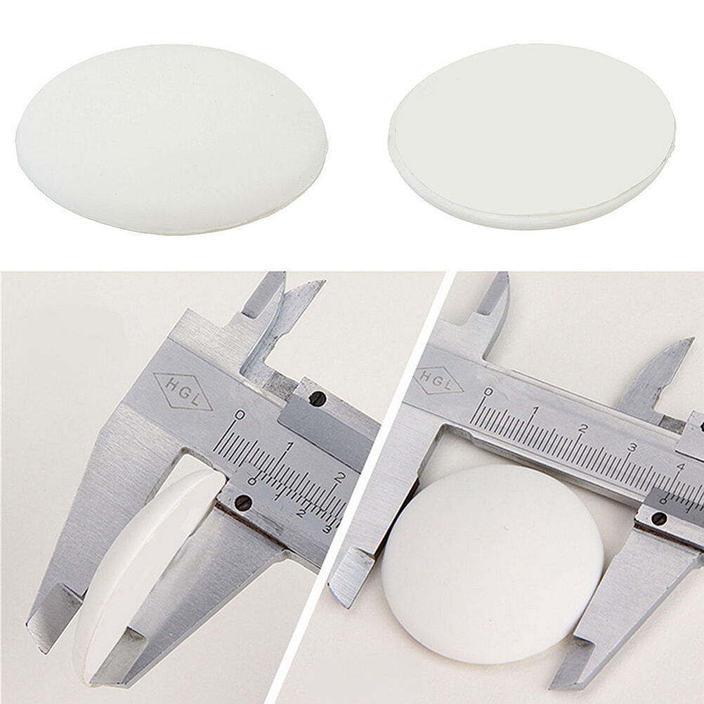 2x Round Wall Protector Self Adhesive Door Handle Bumper Guard Stopper Rub.l8