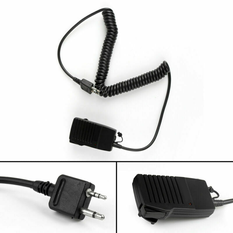 1x HM46 Angle Type Handheld Speaker SP/Microphone For ICOM IC-V8/V82/V85/V80  B5