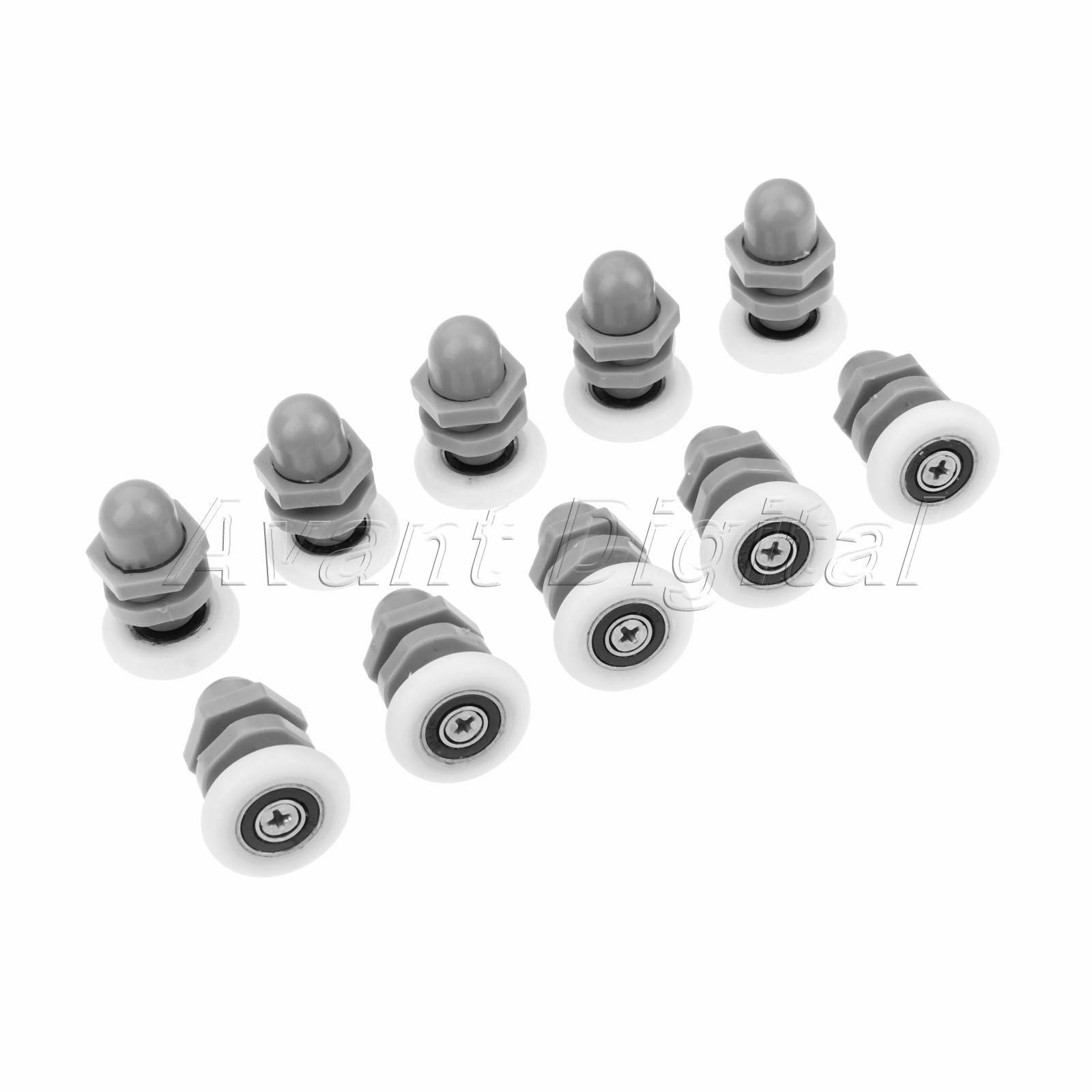 Diameter 25mm Bathroom Shower Glass Door Roller Wheel Pulleys Runners Adjustment