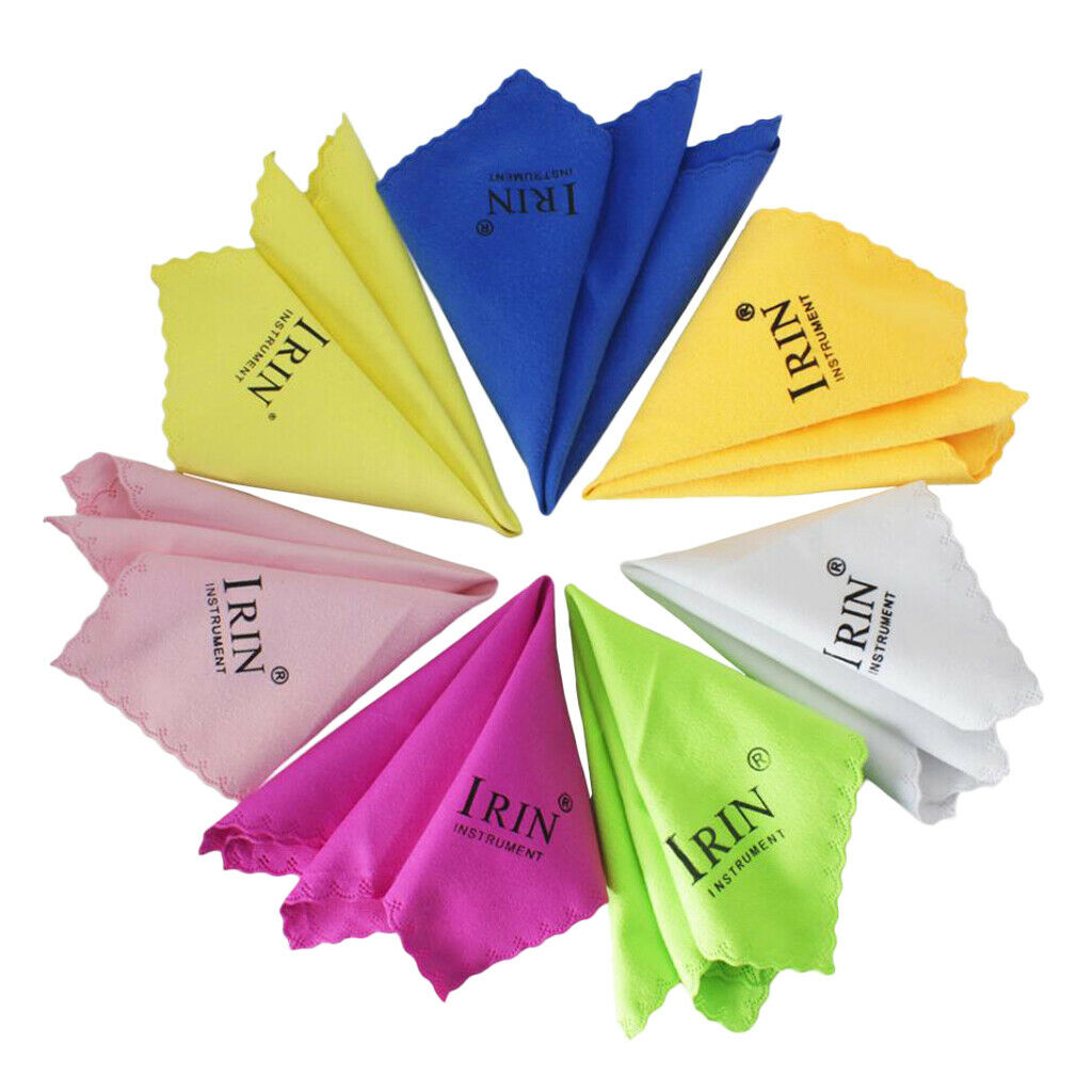 7x Multifunction Cleaning Polishing Cloth Cleaning Cloth For Guitar Violin Piano