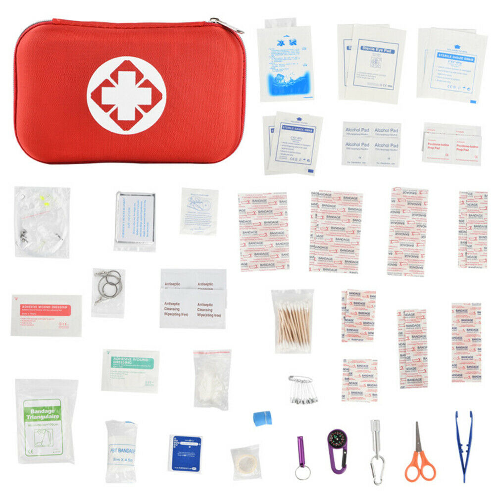 430 Pieces First Aid Kit - All-Purpose Emergency Bag Home Car Outdoor Office