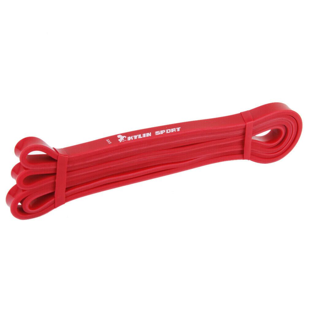 Tension Resistance Stretch Band Exercise Loop for Gym Fitness Red 15-35 lb