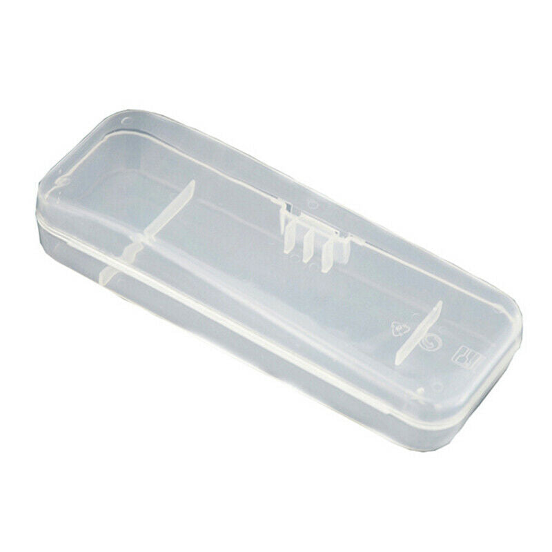 Adults Men Shaver Storage Box Plastic Razor Holder Case Transparent Organizer